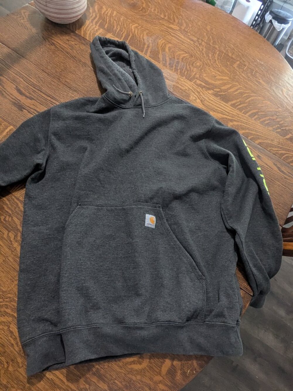 Carhartt Gray Loose Fit Size Large Hoodie